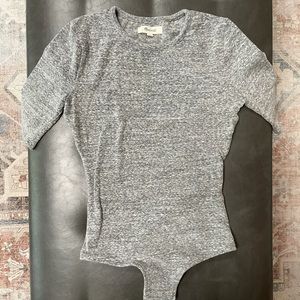 Madewell Crewneck Short-Sleeve Thong Bodysuit